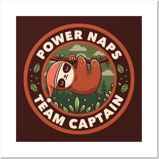 Power Naps Team Captain by Tobe Fonseca Wall Art by Tobe_Fonseca